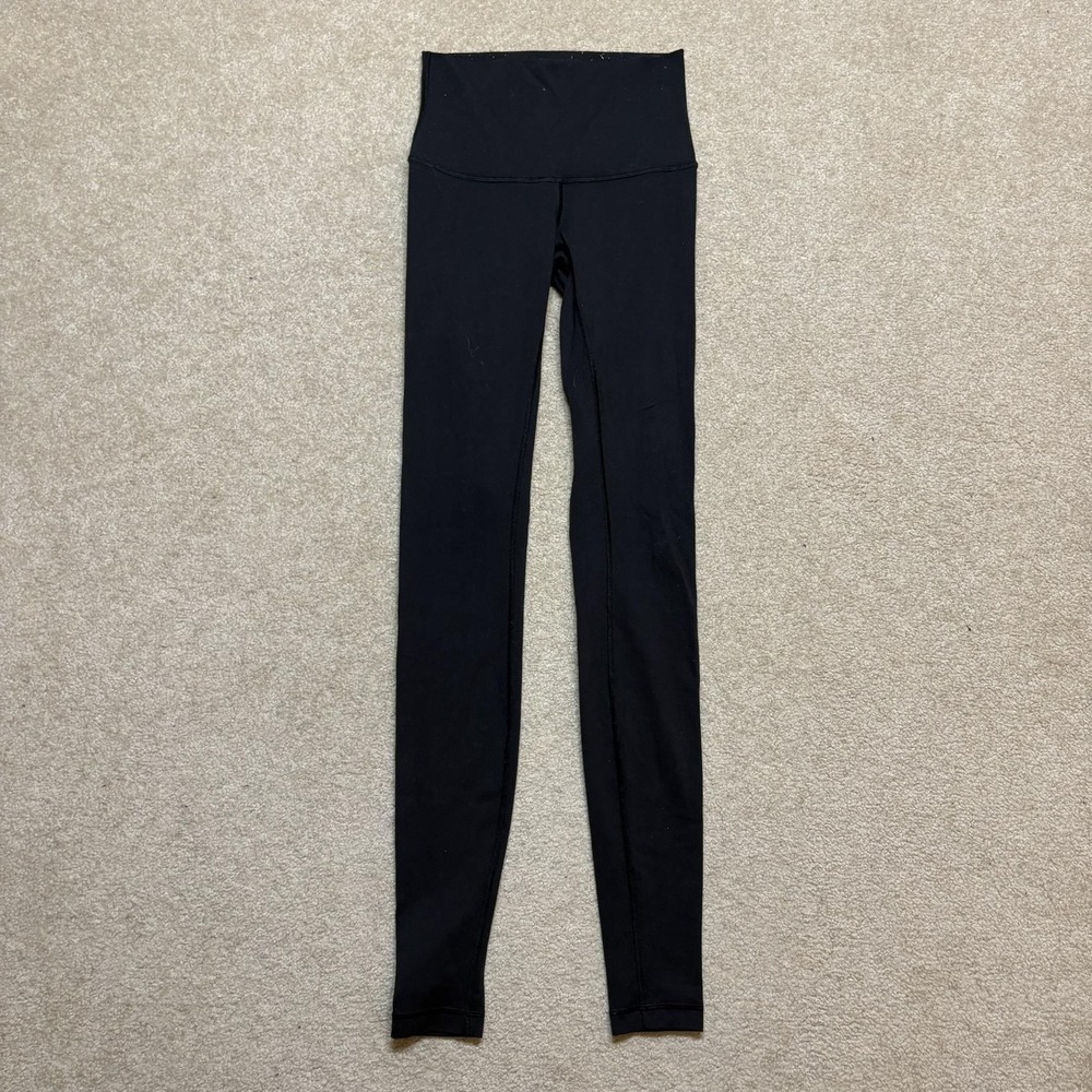 Lululemon Leggings Womens 4 32 Inseam Black High Rise Ankle Yoga Gym Pants